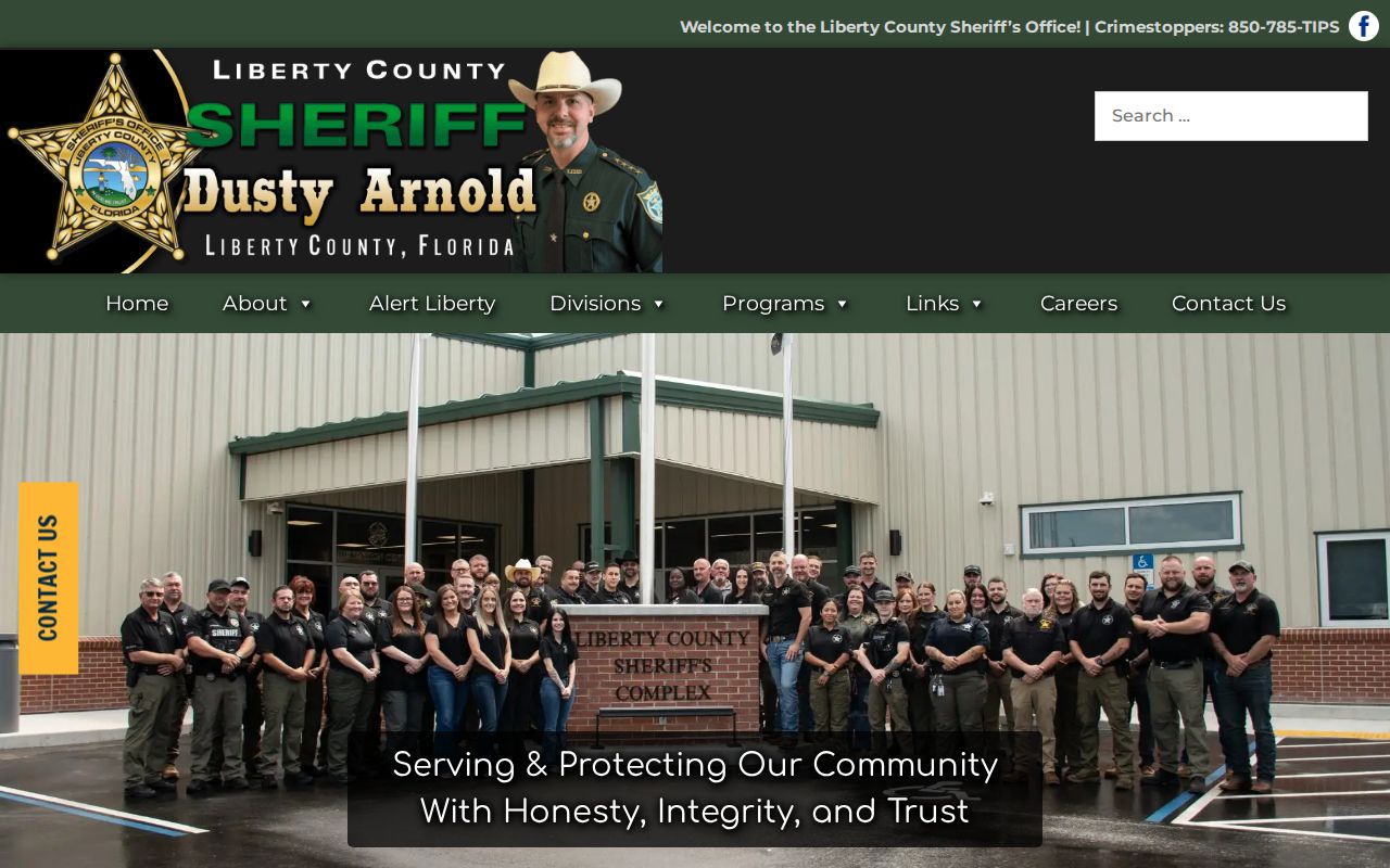 Current Liberty County Sheriff official home page