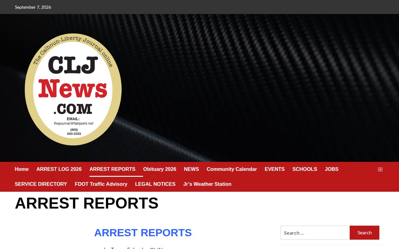 CLJNews Liberty County arrest reports page